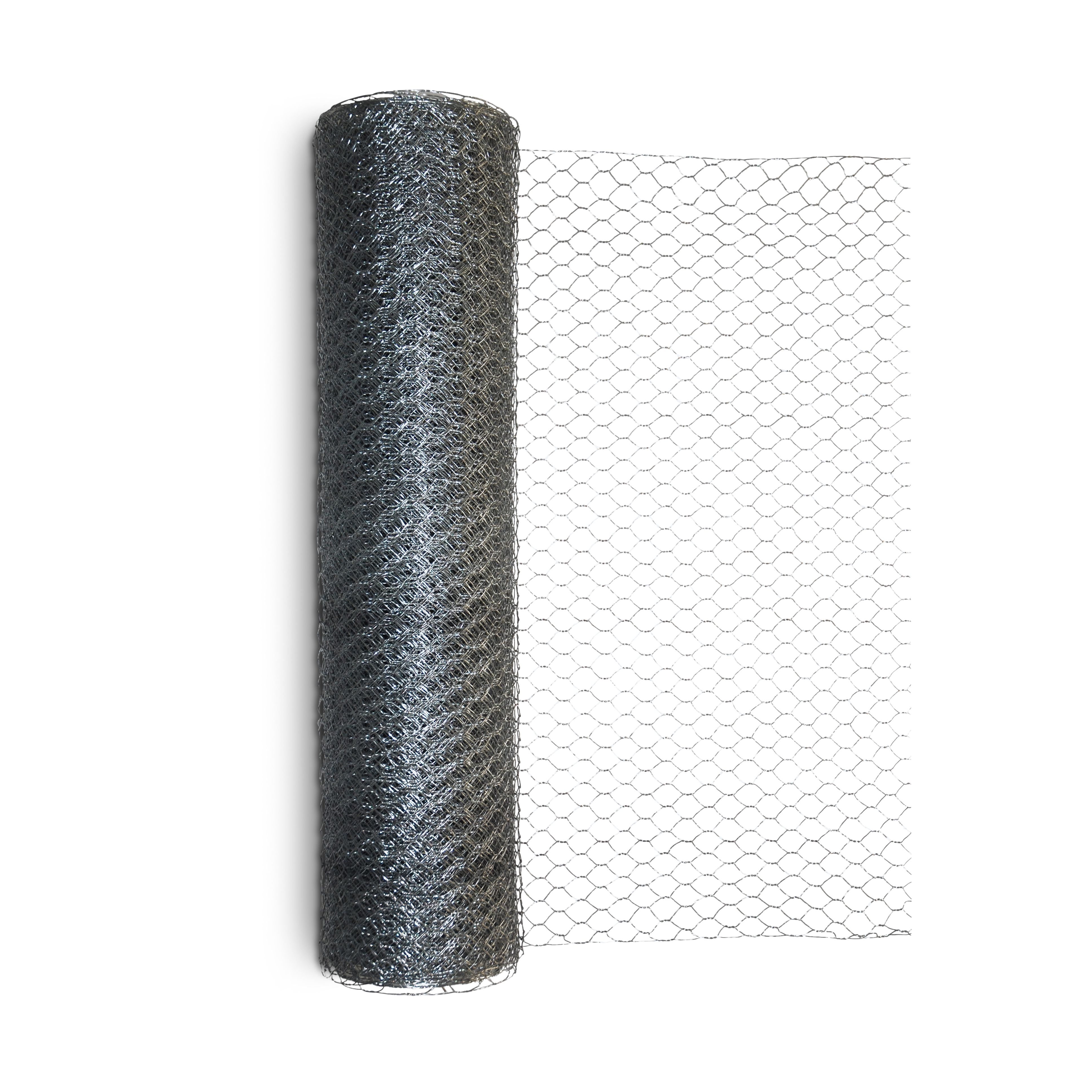 Blooma 25x25mm Galvanised Steel Triple torsion mesh, (L)10m (H)1m