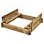 Blooma 2615 Wooden Square Sand pit bench, Pack of 1