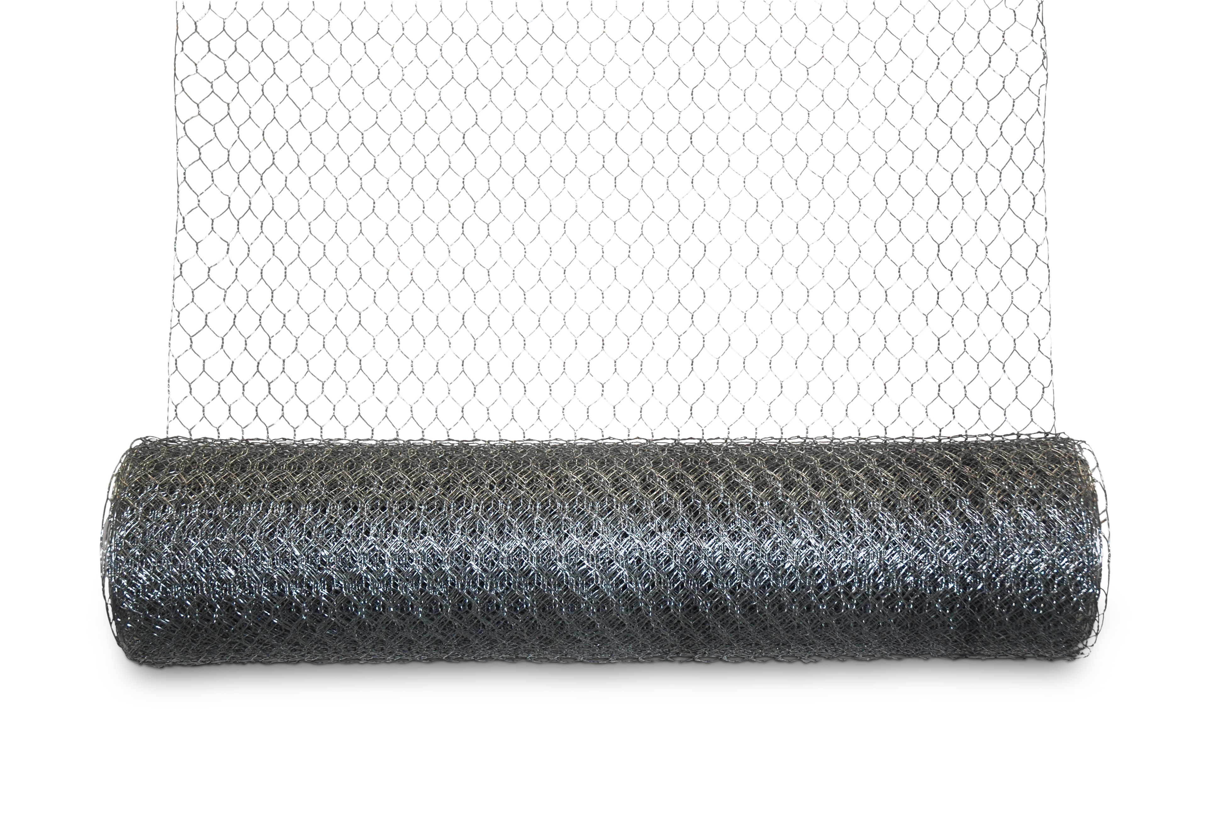 Blooma 50x50mm Galvanised Steel Triple torsion mesh, (L)10m (H)1m