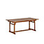 Blooma Aland Natural Timber 6 seater Extendable Table