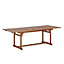Blooma Aland Natural Timber 6 seater Extendable Table