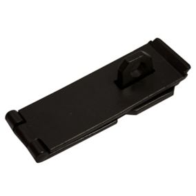 Blooma Black Iron Hasp & staple, (L)102mm (W)40mm