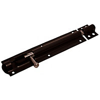 Blooma Black Steel Barrel Door bolt (L)204mm (W)46mm