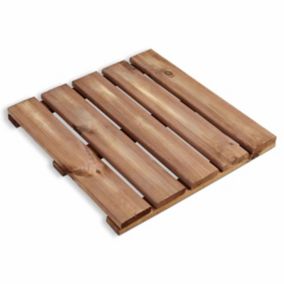 Blooma Brantas Brown Pine Deck tile (L)0.5m (W)500mm (T)40mm