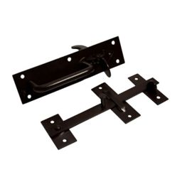 Blooma Brown Steel Gate latch, (L)45mm