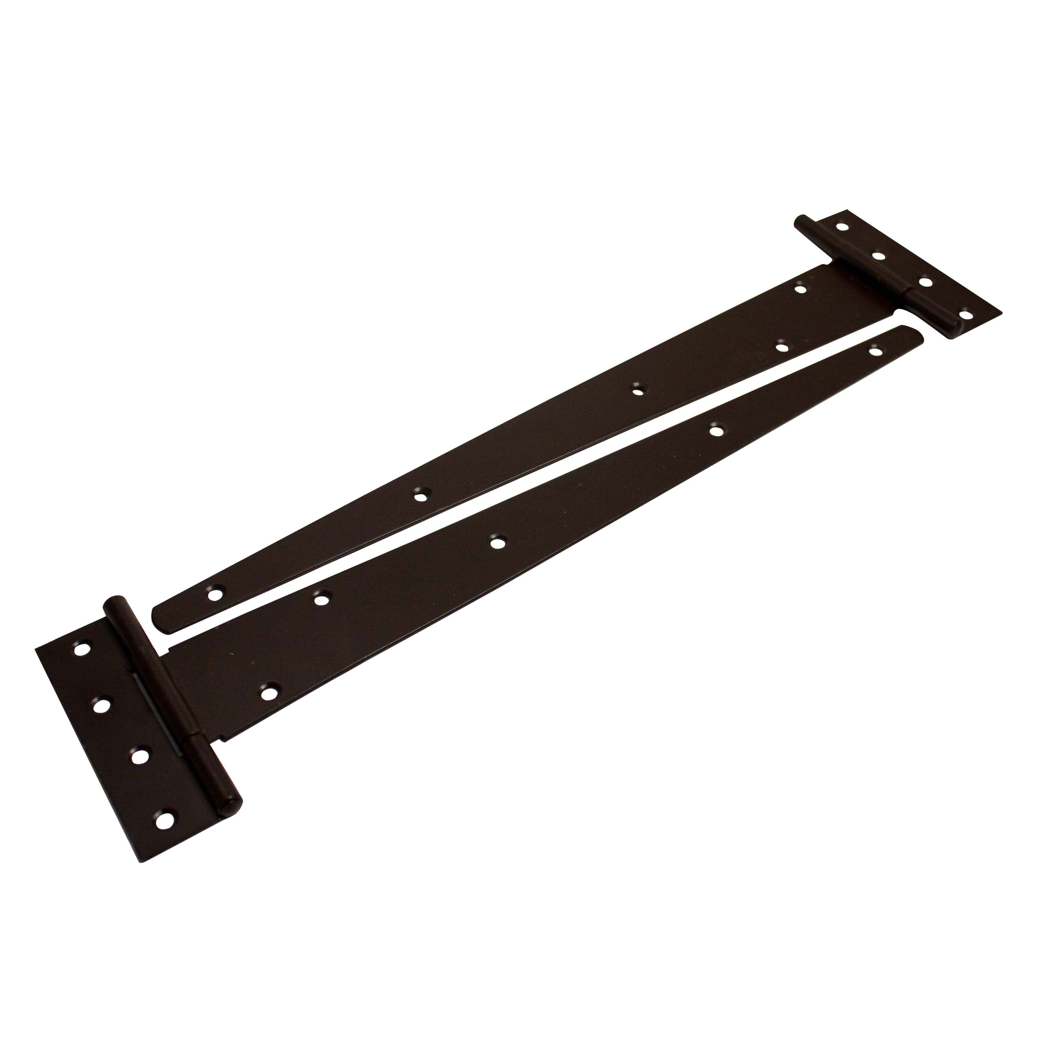 Blooma Brown Steel Tee hinge (L)381mm, Pack of 2