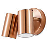 Blooma Candiac Copper effect Mains-powered LED Outdoor Wall light 380lm