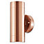 Blooma Candiac Copper effect Mains-powered LED Outdoor Wall light 760lm