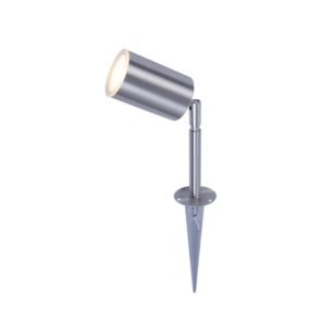 Blooma Candiac Silver effect LED Outdoor Single Spike light (D)60mm