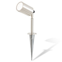 Blooma Candiac Silver effect LED Outdoor Spike light (D)60mm