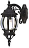 Blooma Canterbury Black Mains-powered Outdoor Wall light