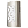 Blooma Chambly Silver effect Mains-powered Halogen Outdoor Wall light