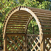 Blooma Chiltern Round top Softwood Arbour