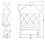 Blooma Cottage Apex Arbour, (H)2200mm (W)1370mm (D)560mm - Assembly required