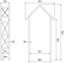 Blooma Cottage Apex top Softwood Arch - Assembly service included