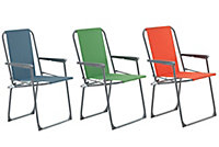 Blooma Curacao Metal Multicolour Foldable Picnic Chair