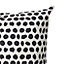 Blooma Denia Black & off white Spotted Outdoor Cushion (L)45cm x (W)45cm
