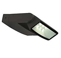 Blooma Evander Adjustable Dark grey Mains-powered LED Outdoor Wall light (Dia)24cm