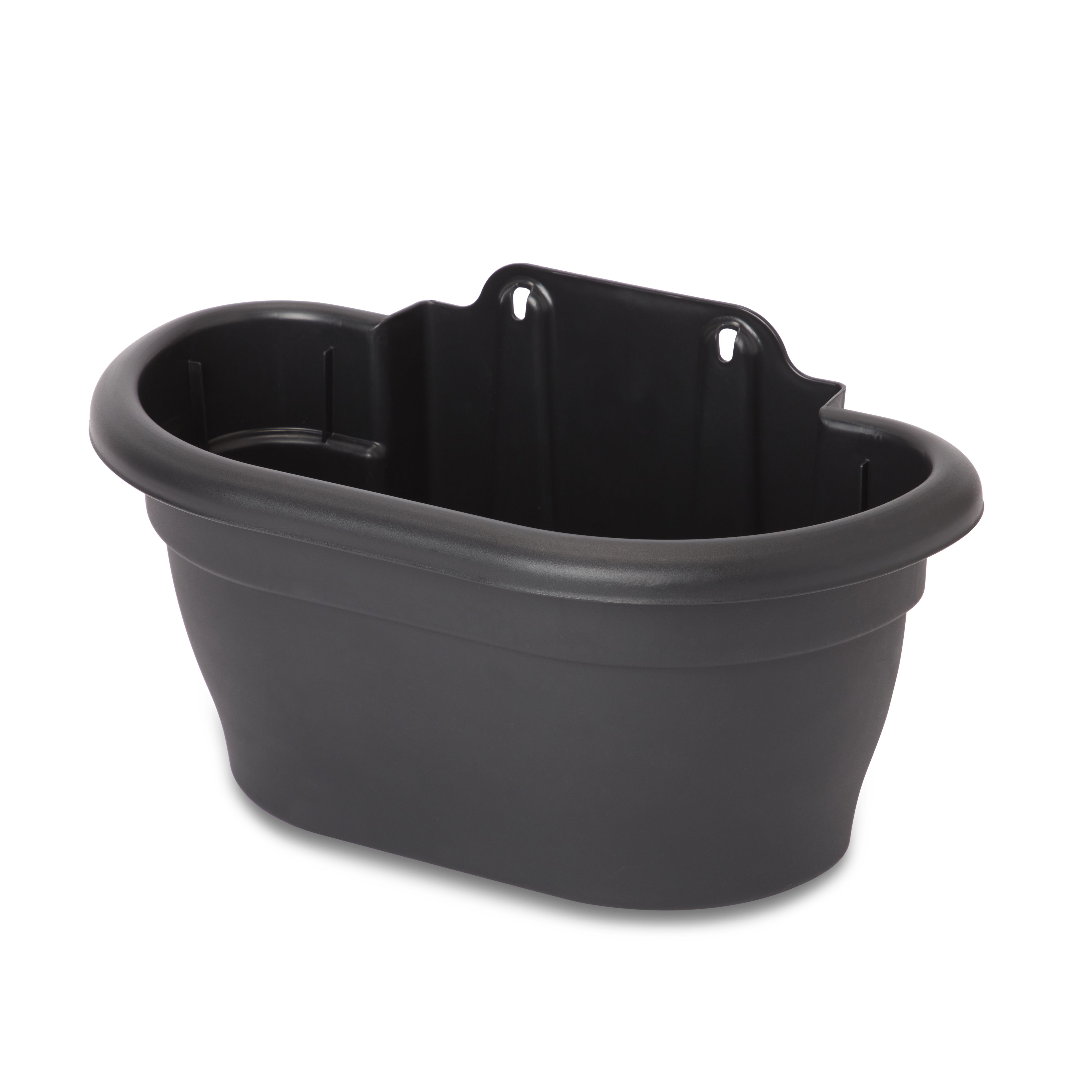 Blooma Florus Black Plastic Oval Trough