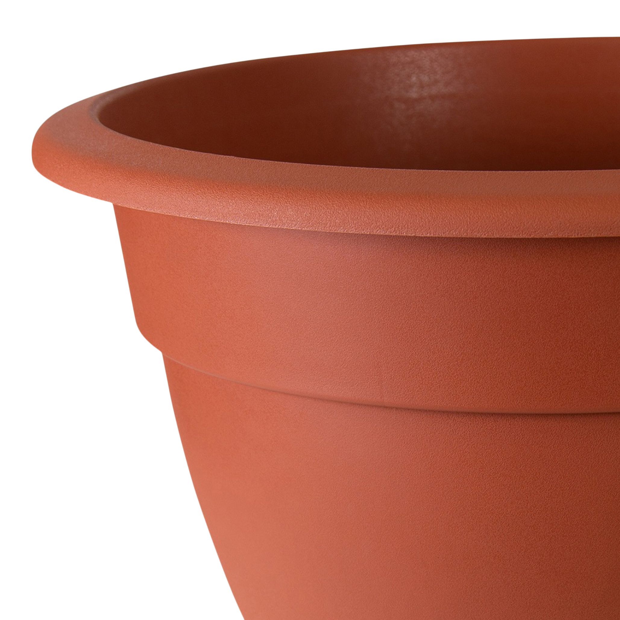 Blooma Florus Brown Plastic Bell Circular Plant pot (Dia)46cm
