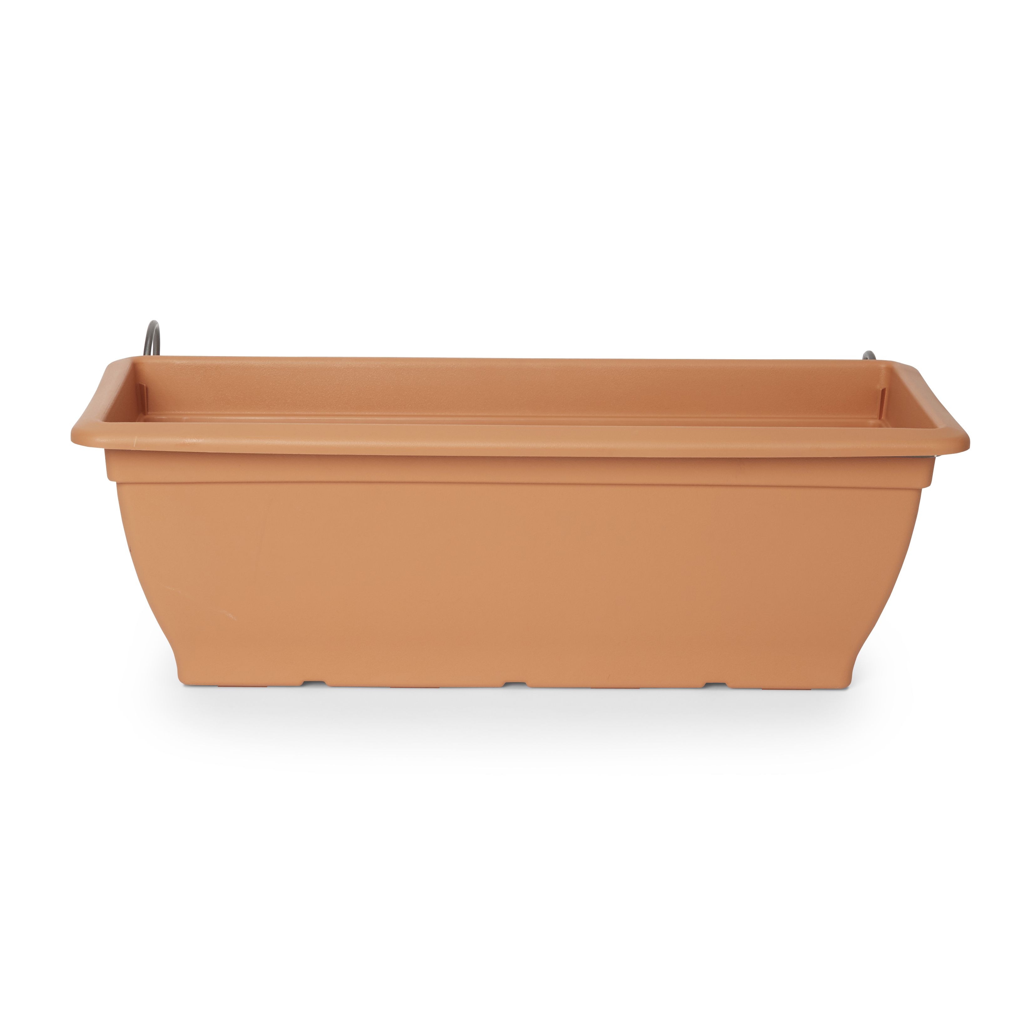 Blooma Florus Brown Plastic Bell Square Trough