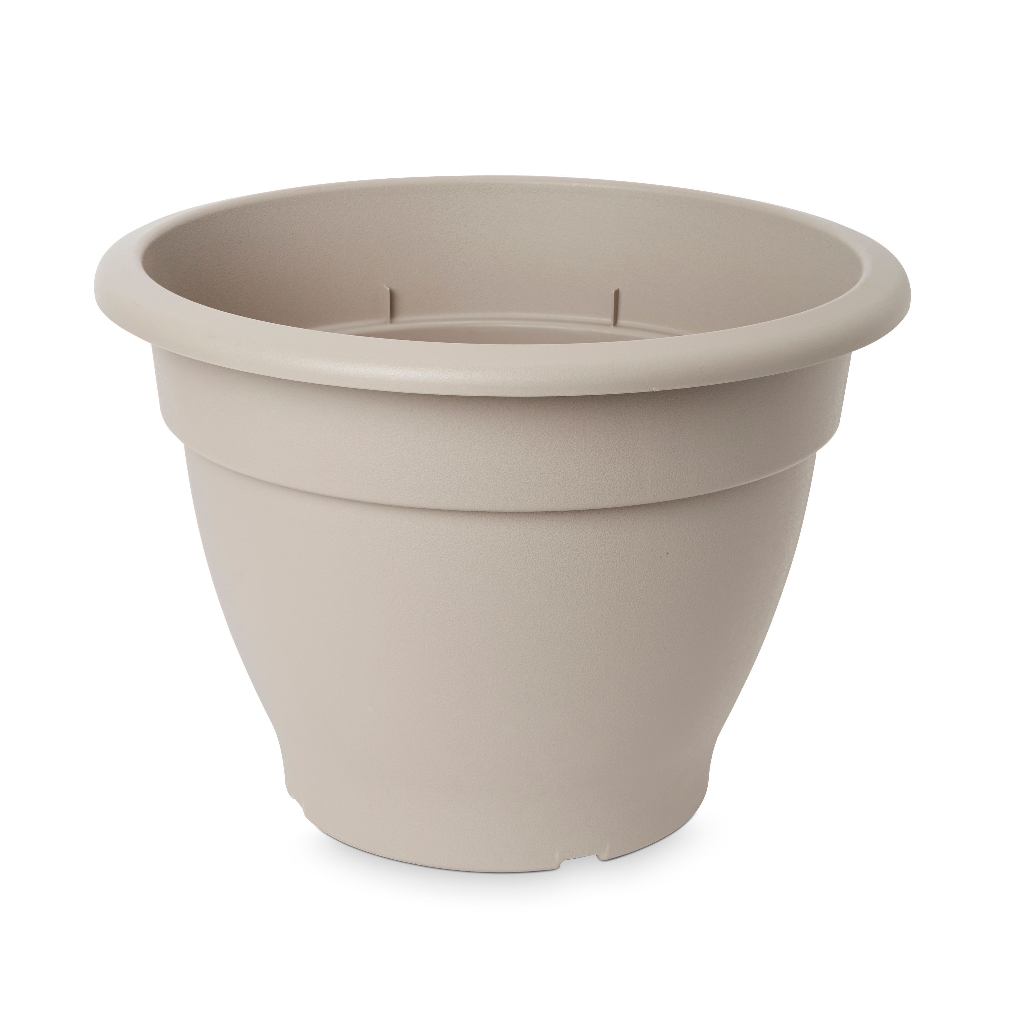 Blooma Florus Taupe Plastic Bell Circular Plant pot (Dia)38cm