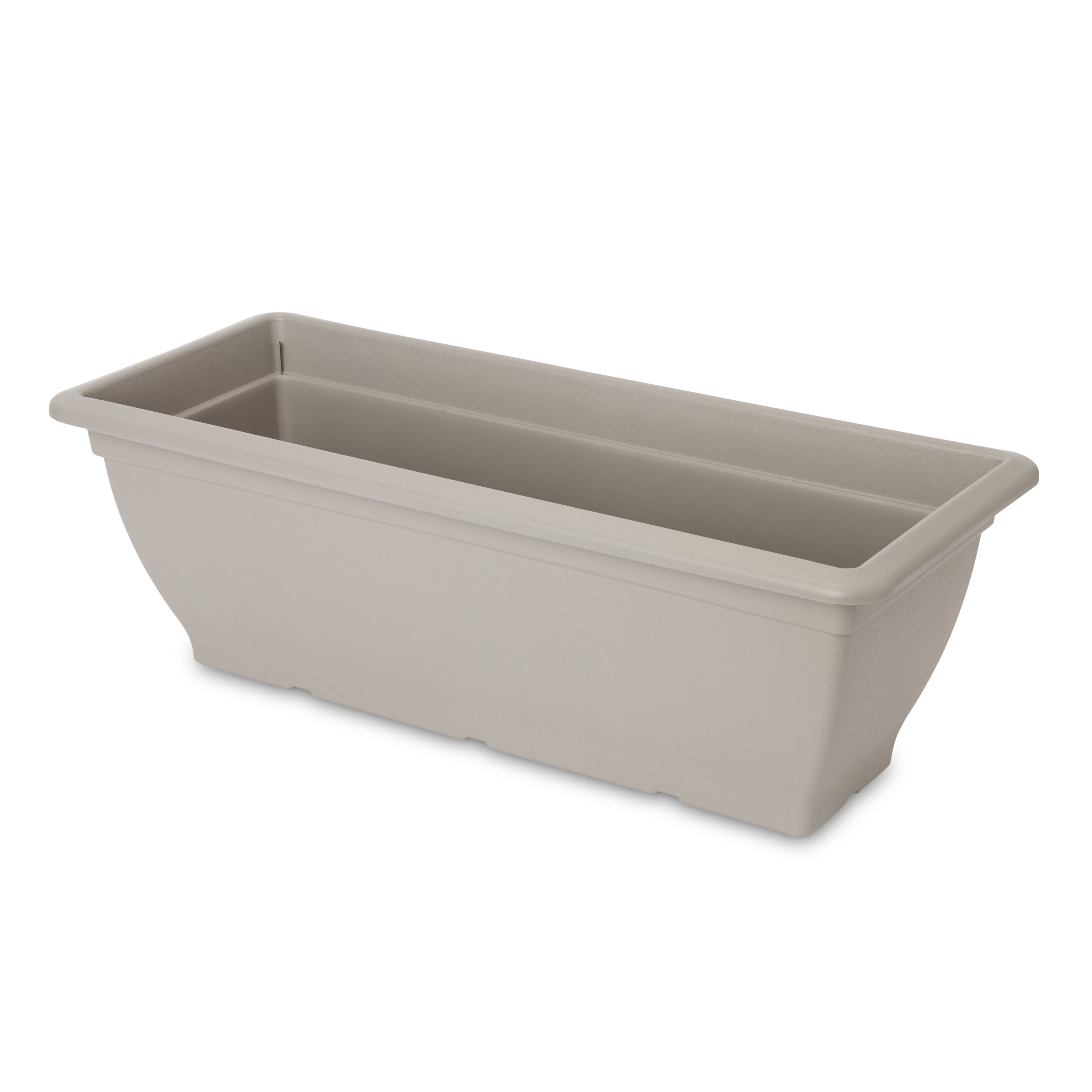 Blooma Florus Taupe Plastic Bell Rectangular Trough