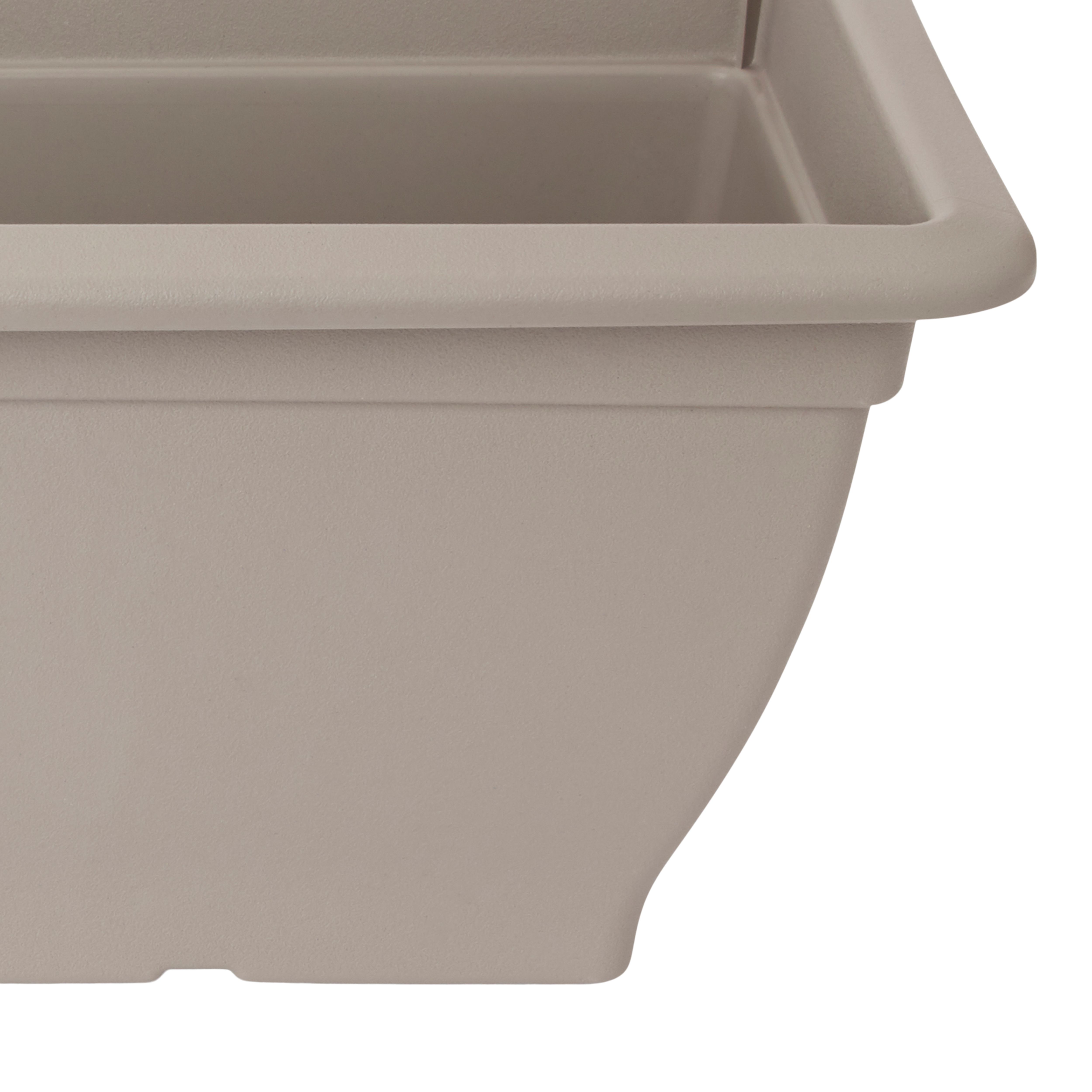 Blooma Florus Taupe Plastic Bell Rectangular Trough