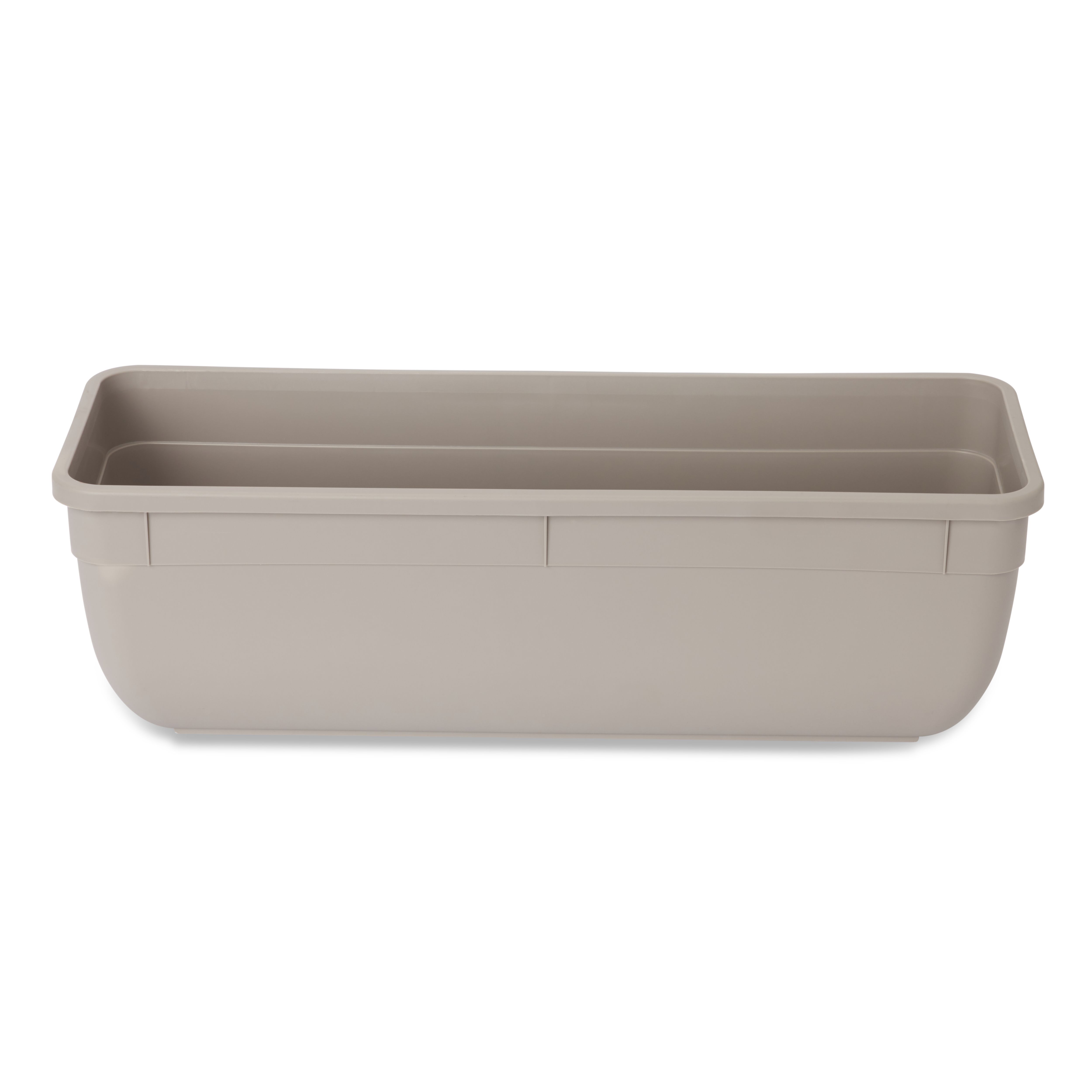 Blooma Florus Taupe Plastic Bell Square Trough