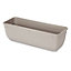 Blooma Florus Taupe Plastic Bell Square Trough