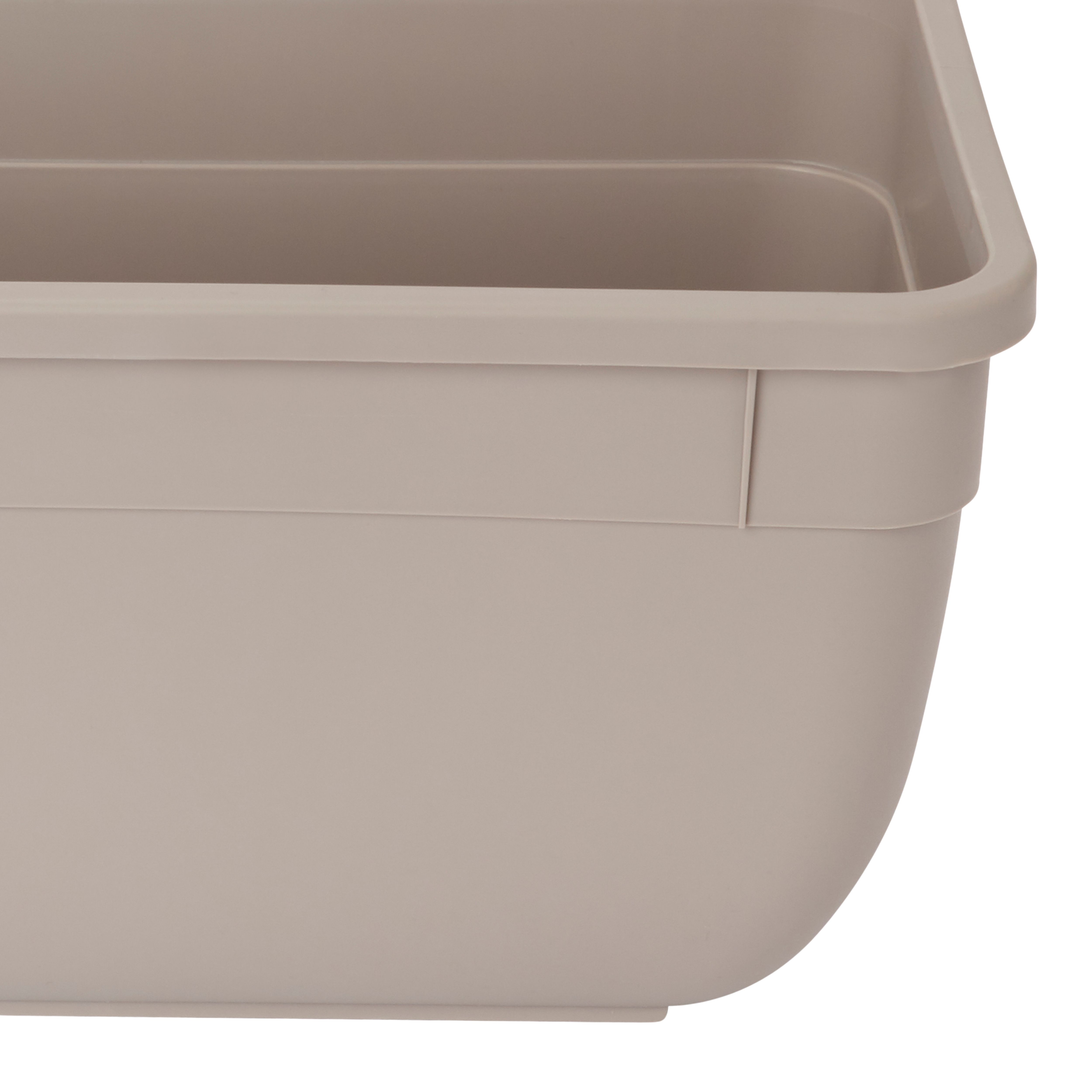 Blooma Florus Taupe Plastic Bell Square Trough