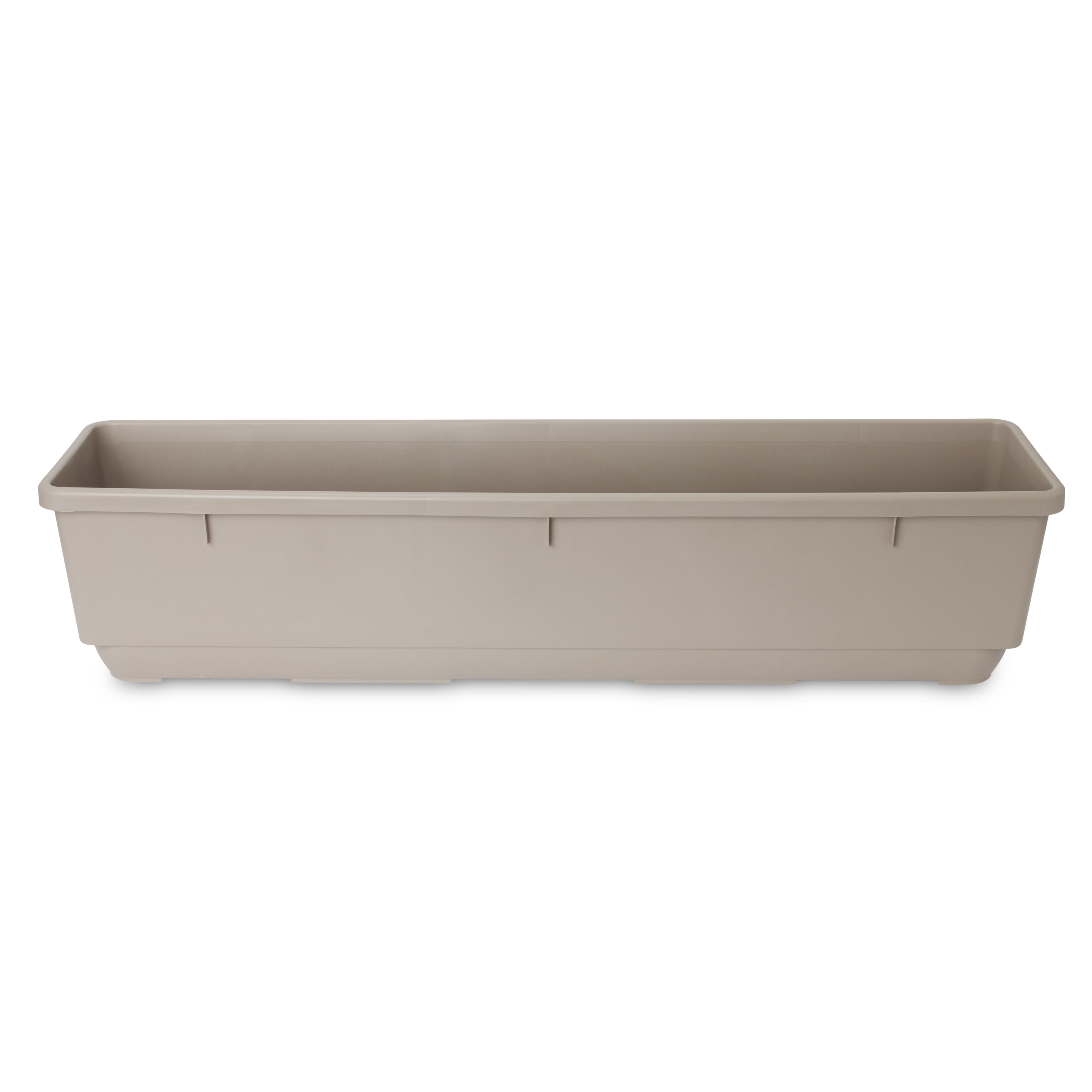 Blooma Florus Taupe Plastic Bell Square Trough