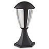 Blooma Fredericton Black Mains-powered 1 lamp LED 4 faces Post lantern (H)335mm