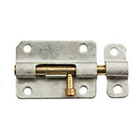 Blooma Galvanised Steel Barrel Door bolt (L)64mm (W)15mm
