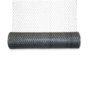 Blooma Galvanised Steel Triple torsion mesh, (L)10m (W)0.5m