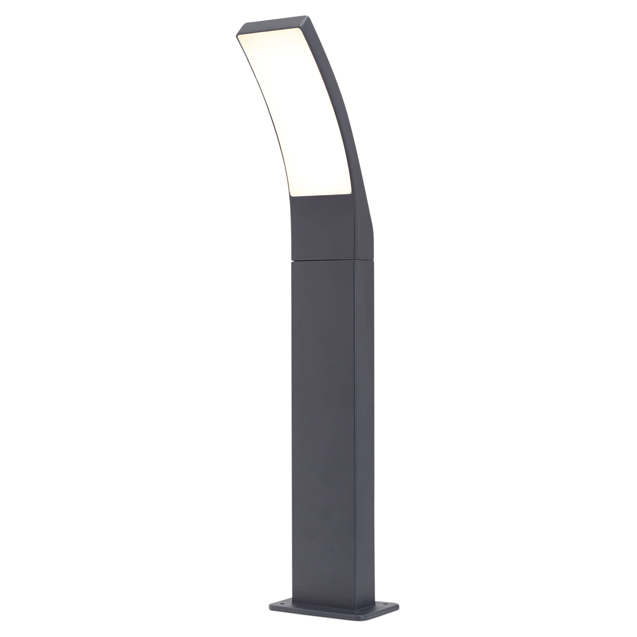 Blooma Gambell Charcoal grey Mains powered 1 lamp LED Post light H 600mm Tradepoint