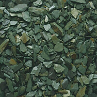 Blooma Green 20mm Slate Decorative chippings, Large Bag, 0.3m²