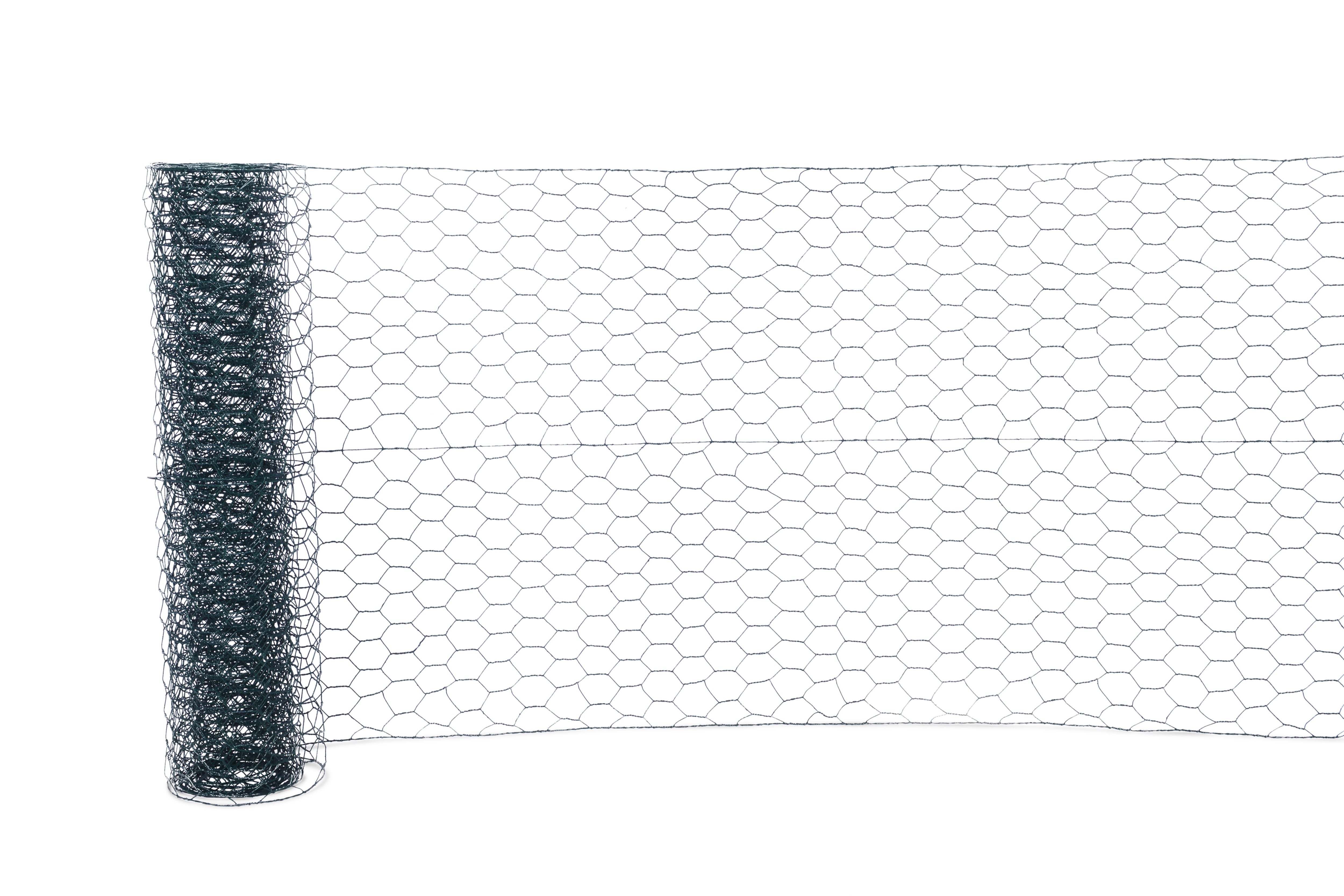 Blooma Green PVC-coated Steel Triple torsion mesh, (L)10m (H)0.5m (W)0.5m