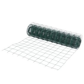 Blooma Green PVC-coated Steel Wire mesh fencing, (L)20m (W)1m