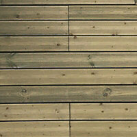 Blooma Green Softwood Deck tile (L)1.18m (W)390mm (T)73mm