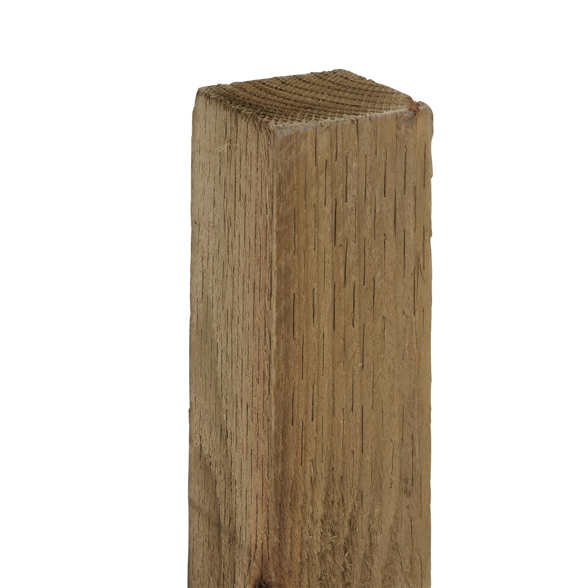 Blooma Green Square Wooden Fence post (H)2.4m (W)75mm
