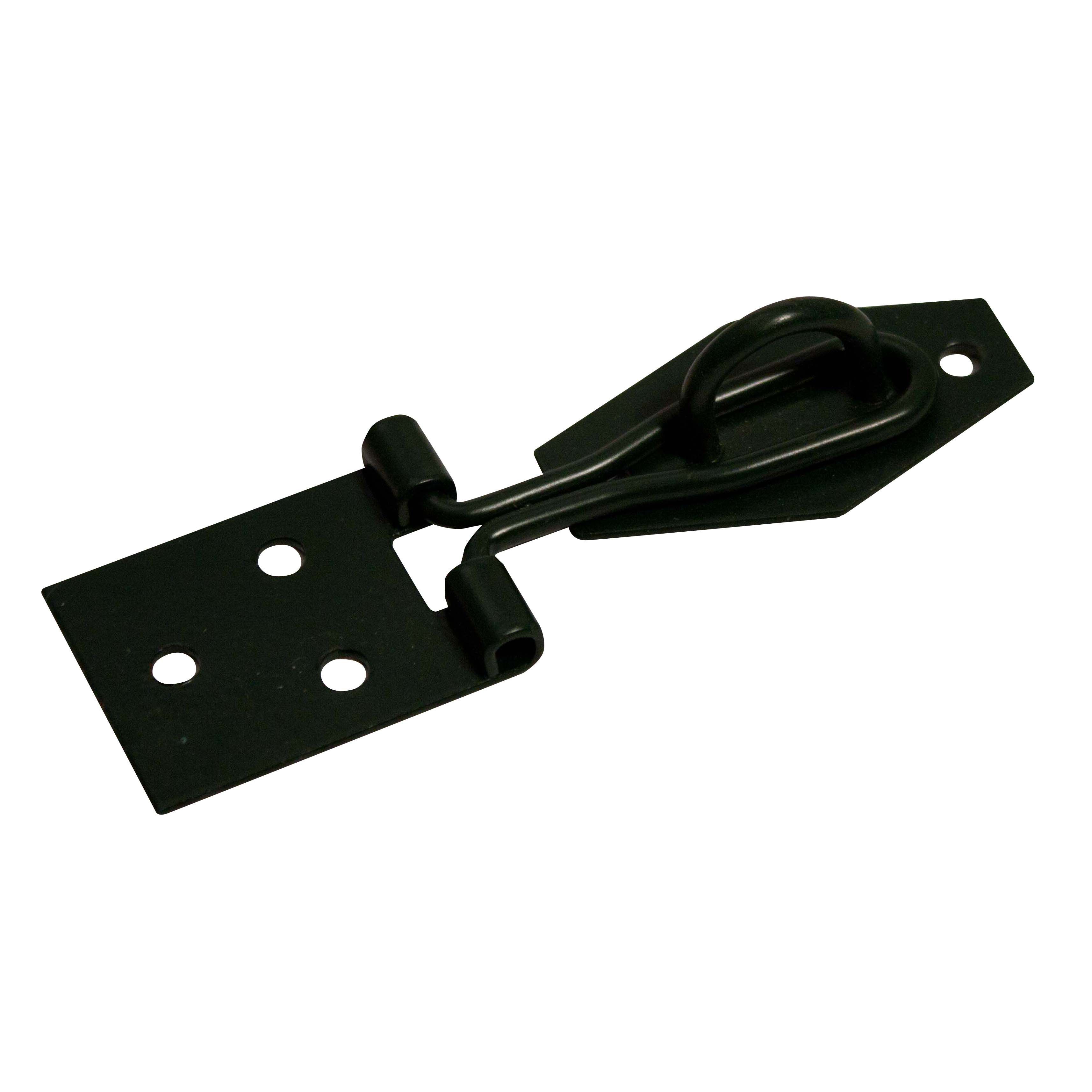 Blooma Green Steel Hasp & staple, (L)76mm (W)28.5mm