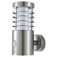 Blooma Hampstead Adjustable Silver effect Mains-powered LED Outdoor Wall light 260lm