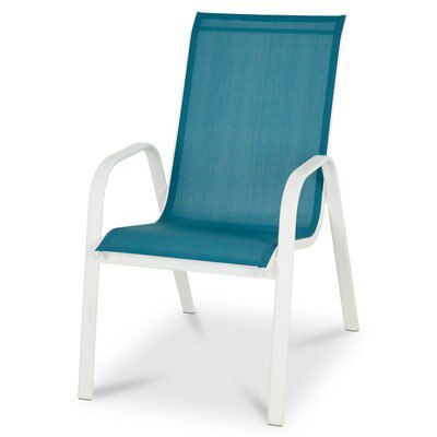 Turquoise stackable 2024 patio chairs