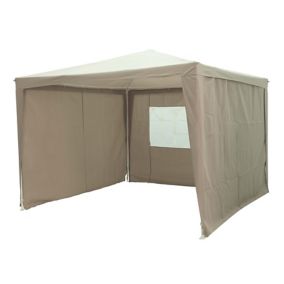 Blooma Jarvis Beige Square Gazebo tent (H) 2500mm (W) 3000mm