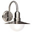 Blooma Kyra Chrome effect Mains-powered Outdoor Fisherman Wall light
