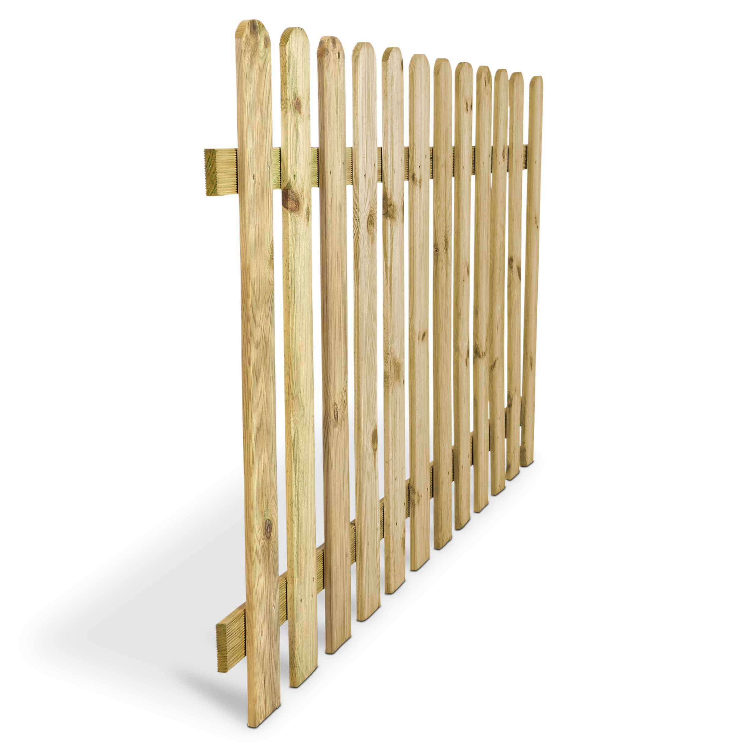 Blooma Mekong Pressure treated Wooden Picket fence (W)1.8m (H)1m