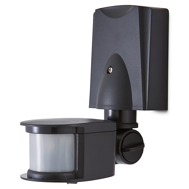 Blooma Blooma Merritt Black Mains-powered Wall Lighting PIR Motion Sensor 