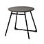 Blooma Morillo Black & white Metal 2 seater Side table