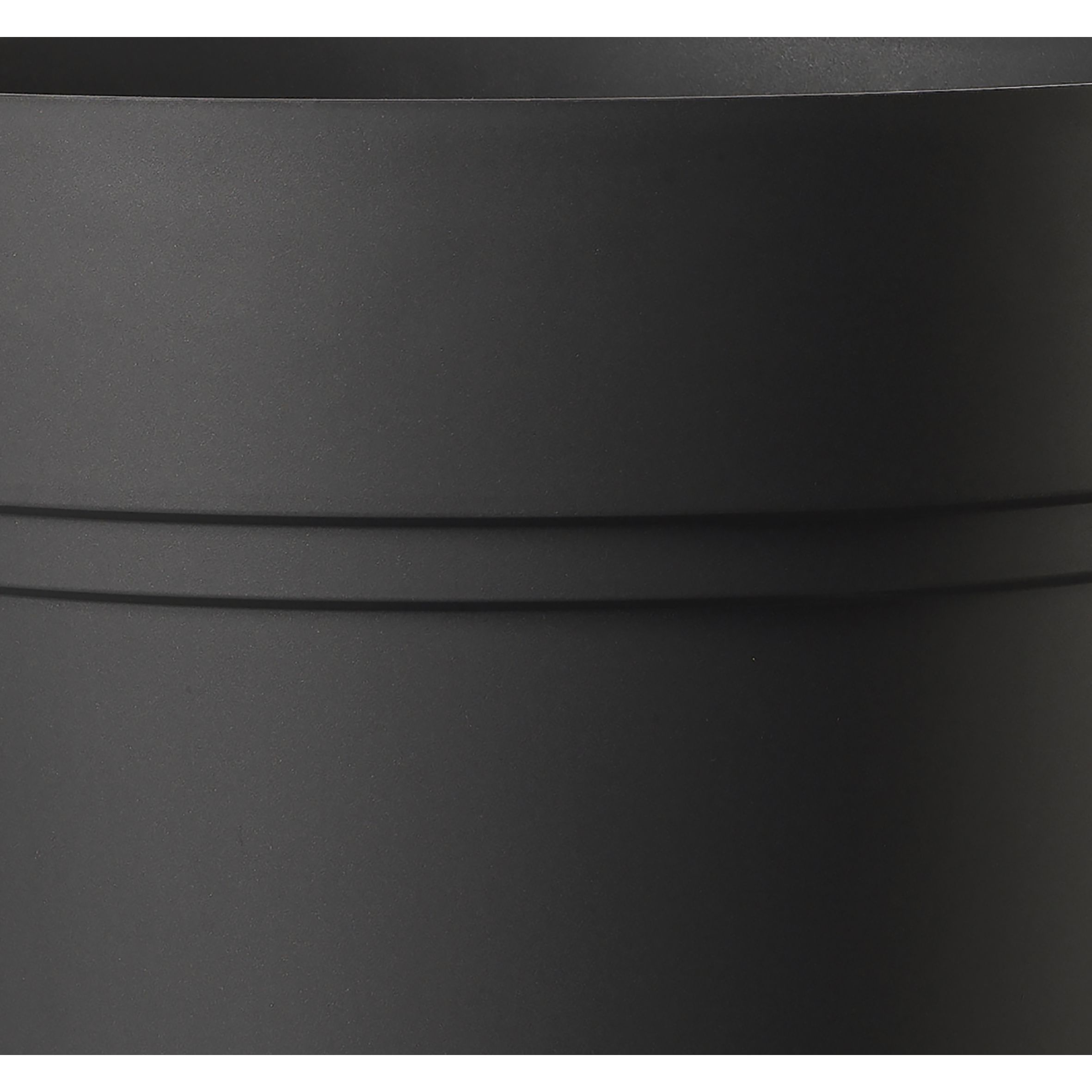 Blooma Nurgul Dark grey Plastic Circular Plant pot (Dia)58cm